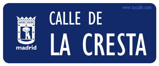cartel_de_calle-de-La cresta_en_madrid